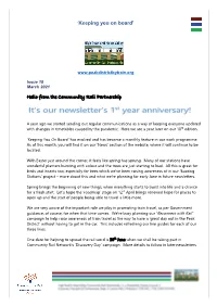 'Keeping You on Board' Hello from the Community Rail Partnership