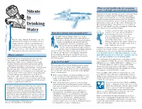 Nitrate in Drinking Water