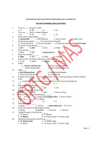 Page | 1 RAILWAY WORKING (1000