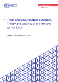 Trade and Labour Market Outcomes: Theory and Evidence at the Firm and Worker Levels, ILO Working Paper 12 (Geneva, ILO)