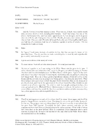 White House Transition Interview – Mclarty, Thomas, Chief of Staff