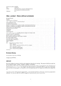 Fibers Without Scheduler