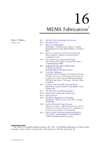 MEMS Fabrication1