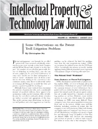 Some Observations on the Patent Troll Litigation Problem