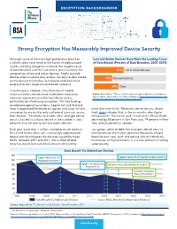 Strong Encryption Has Measurably Improved Device Security