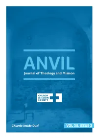 Vol 35, Issue 3 Welcome to This Edition of Anvil