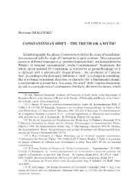 Constantinian Shift – the Truth Or a Myth?