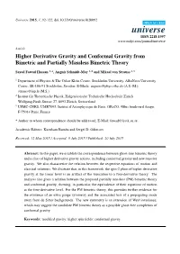 Higher Derivative Gravity and Conformal Gravity from Bimetric and Partially Massless Bimetric Theory