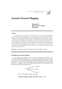 Scenario Network Mapping