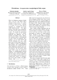 An Open-Source Morphological Zulu Corpus