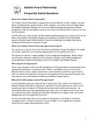 Gallatin Forest Partnership Frequently Asked Questions