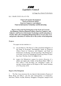 Paper Entitled "Report of the Joint-Panel Delegation Of
