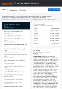 478 Bus Time Schedule & Line Route