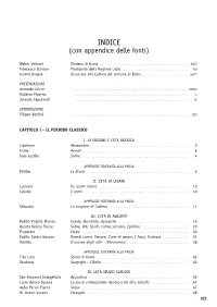 INDICE (Con Appendice Delle Fonti)
