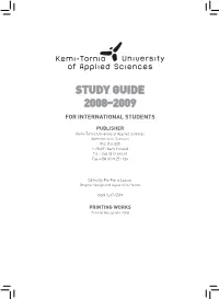 STUDY GUIDE 2008–2009 for International Students