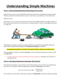 Understanding Simple Machines