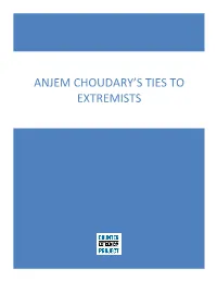 Anjem Choudary's Ties to Extremists