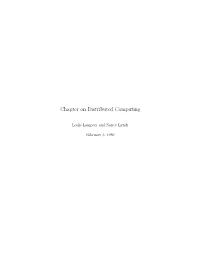 Chapter on Distributed Computing