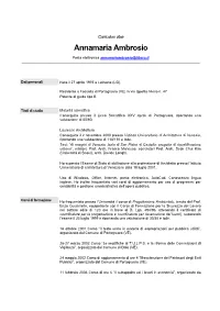 Curriculum COMUNE FOSSALTA
