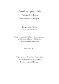Decoding Upper-Limb Kinematics from Electrocorticography
