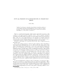 Mutual Position of Hypersurfaces in Projective Space