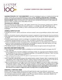 Student Computer User Agreement