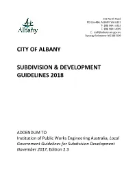Subdivision and Development Guidelines 2018