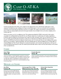 To Read More About Our Wilderness Trips Program!