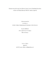 Unmanned Aircraft Systems in the National Airspace System: Establishing Equivalency in Safety and Training Through a Fault Tree Analysis Approach