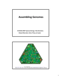 BCH364C/394P Systems Biology / Bioinformatics Edward Marcotte, Univ of Texas at Austin