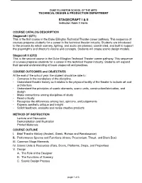Stagecraft I & II SYLLABUS