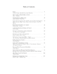 Table of Contents
