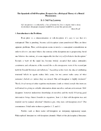 The Spandrels of Self-Deception: Prospects for a Biological Theory of a Mental Phenomenon