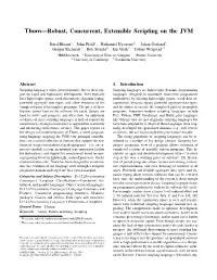 Thorn—Robust, Concurrent, Extensible Scripting on the JVM