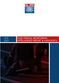 2020 Annual Monitoring and Intelligence Report