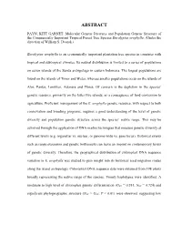 CHAPTER 5 Molecular Genetic Diversity of E. Urophylla