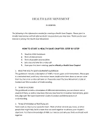 Health Save Movement
