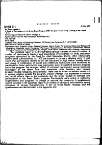 Inciividuals of Varying Characteristics. a List of Great Books Readings And