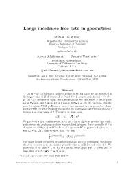 Large Incidence-Free Sets in Geometries