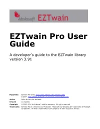 Eztwain Programmer's Guide