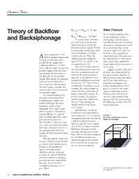 Theory of Backflow and Backsiphonage