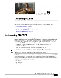 Configuring PROFINET