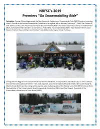 Go Snowmobiling Ride”