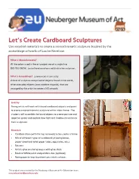 Let's Create Cardboard Sculptures