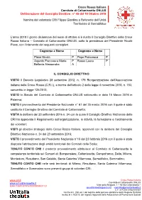 Nomina Referente Di Sede CRI Di Serradifalco