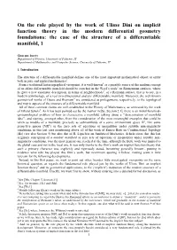 On the Role Played by the Work of Ulisse Dini on Implicit Function
