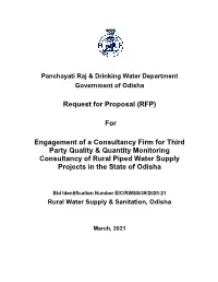 (RFP) for Engagement of a Consultancy Firm for Third Party