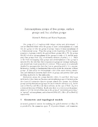Automorphism Groups of Free Groups, Surface Groups and Free Abelian Groups
