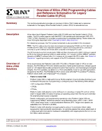 Overview of Xilinx JTAG Programming Cables and Reference Schematics for Legacy