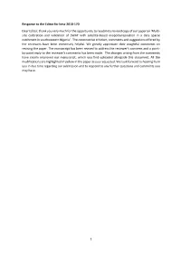 1 Response to the Editor for Hess-2018-170 Dear Editor, Thank
